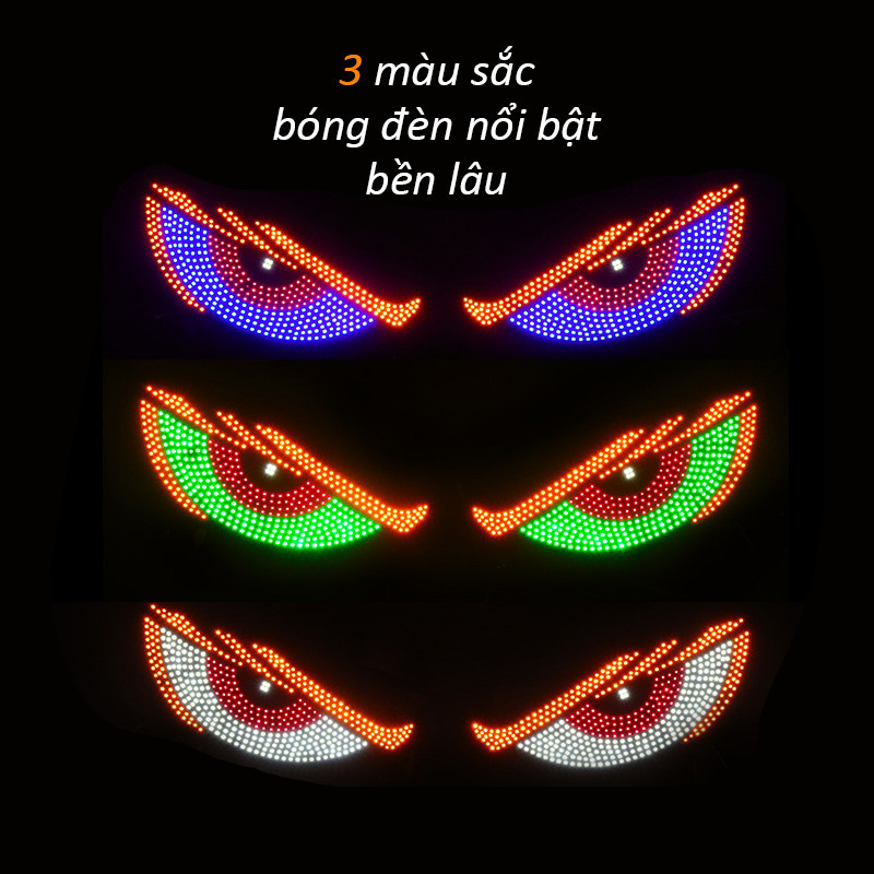 Đèn LED trang trí kính hậu ô tô，Đèn mắt quỷ xe tải，Đèn mắt quỷ năng động đa chế độ USB