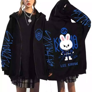 PS2 Stray Kids skzoo KARMA anime dây kéo Áo khoác Hoodie Unisex Top SP2