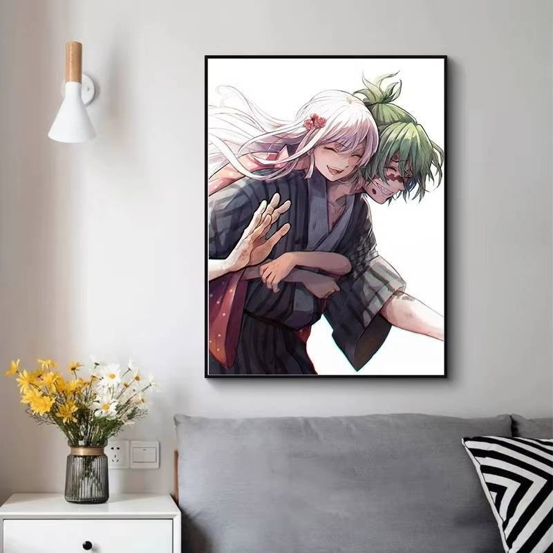 Nezuko Kamado Canvas Nghệ Thuật Demon Slayer Trang Trí Tường Nghệ Thuật Nhà Trang Trí Tường Canvas Poster