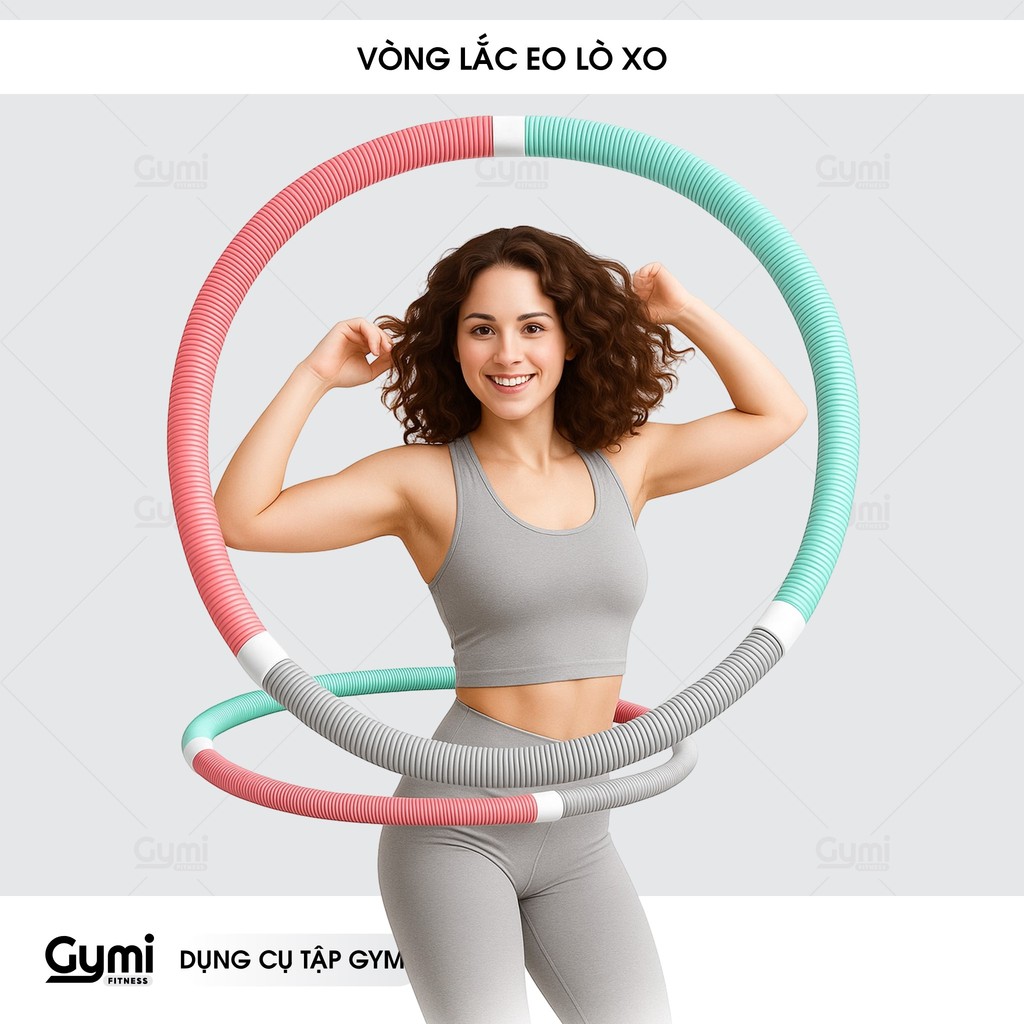 Vòng Lắc Eo Lò Xo Nâng Cấp Gập Gọn Cho Nữ 1.5kg - Lắc Êm, Không Rơi, Đàn Hồi Tốt, Cực Dễ Dùng - VongLacEo