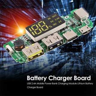 Mạch Sạc Dự Phòng QC 3.0 Có LCD Hiển Thị, Nhiều Cổng USB/Type-C, Hỗ Trợ Đa Giao Thức Sạc Nhanh Samsung/Apple/Huawei