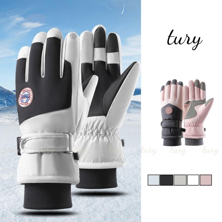 Găng Tay Len Unisex Nam Nữ - Tury - Bao Tay Len trượt tuyết chống thấm nước chống gió giữ ấm  - GT059