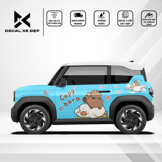 Tem dán xe VF3 - Decal Sticker Vf3 - Decal Dán Xe - Vf3 Capybara