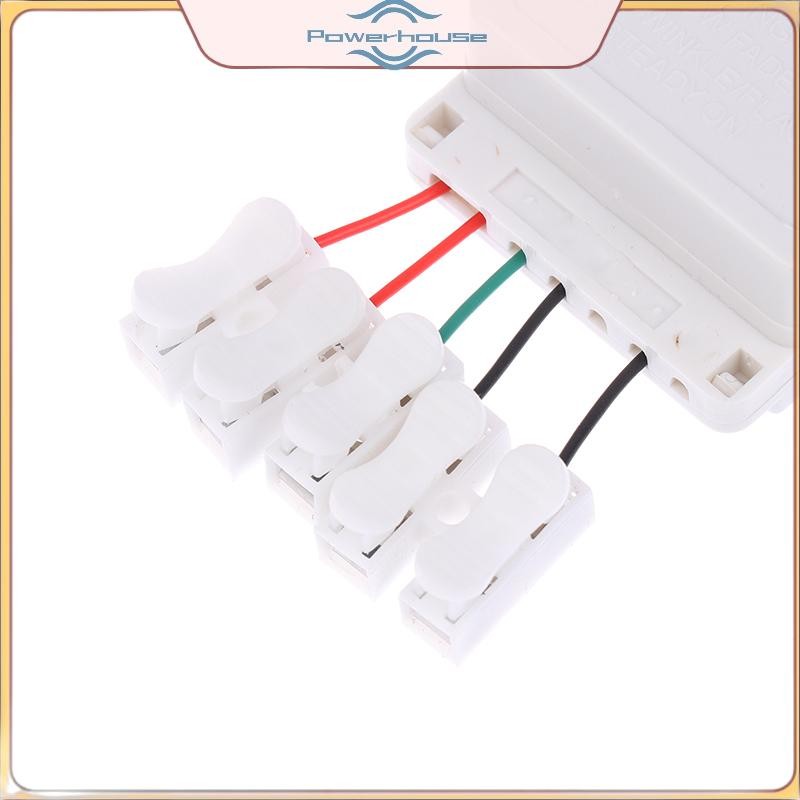 Bộ điều chỉnh ánh sáng dây LED POWER EK-04 2 / 4 chiều 8 núm chức năng / Bộ điều khiển điều chỉnh ánh sáng loại nút nhấn không hàn.