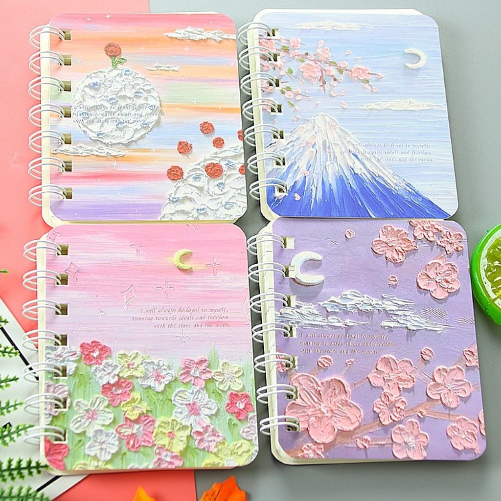 1 Cuốn Sổ Tay Khổ A7 họa tiết Kawai mẫu giao ngẫu nhiên