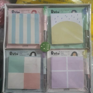 Giấy ghi chú có keo dán kèm bút họa tiết hoạt hình Kawai (1 cuốn) giao MẪU ngẫu nhiên