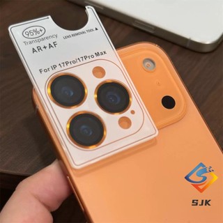 Màu Cam Vũ Trụ Mới Cho IPhone 17 Pro Max Air Metal Ring Bảo Vệ Ống Kính Máy Ảnh Cho IPhone 13 14 15 16 Pro Max 14Plus 15Plus 16Plus 13Mini Kính Ống Kính Máy Ảnh