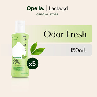 Bộ 5 chai Dung Dịch Vệ Sinh Phụ nữ Lactacyd Odor Fresh Ngăn Mùi 24H 150ml/chai