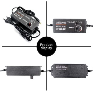 AIMVUKES Bộ Nguồn AC Sang DC Có Thể Điều Chỉnh 9-24 V Bộ Chuyển Đổi Điện Áp 220V Sang 12 V Thông Dụng，có led hiển thị