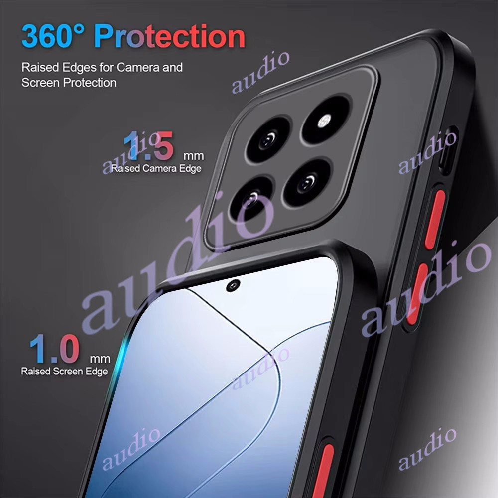 Ốp Silicon Mờ Chống Sốc Cho Xiaomi 15T Pro 5G, Bảo Vệ Camera, Funda Vỏ