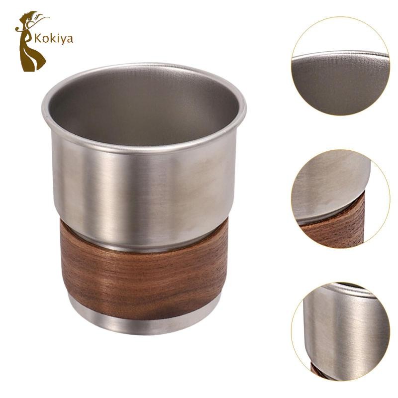 Cốc uống nước bằng thép không gỉ có tay cầm gấp cho cà phê ngoài trời