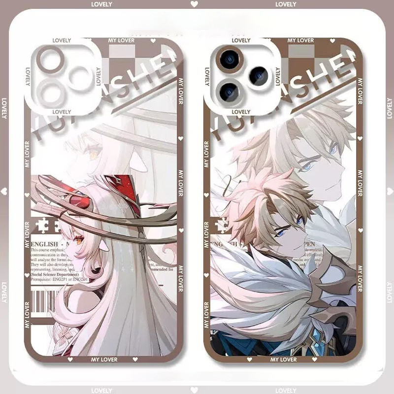 Genshin Impact Sandrone Columbina Flins Alice Varka Ốp Điện Thoại Cho IPhone 11 Pro Max 7 8 6 6S Plus XR X XS MAX Vỏ Mềm Trong Suốt TPU Chống Sốc Hoạt Hình Silicon Trong Suốt