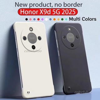 Vỏ Honor X9d 5G Cho Honor X9d X 9d HonorX9d 5G 2025 Chống Sốc Không Khung Matte Cứng PC Ốp lưng Đơn Giản Chống Vân Tay Bảo Vệ Mặt Sau Cặp Đôi