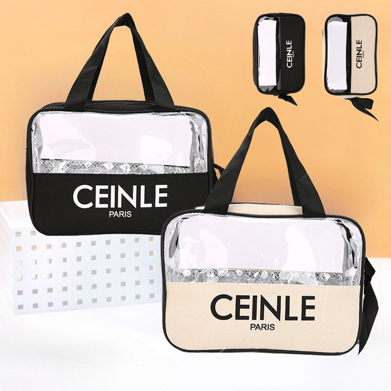 Túi đựng mỹ phẩm đựng đồ trang điểm du lịch, chất liệu vải canvas, chống thấm nước, Phù Hợp Đi Du Lịch, Đi Biển, Đi Gym