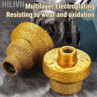 hilivn Diamond Brazed Step Drill Bit Mũi khoan có lỗ nhiều lớp Mũi khoan lỗ M10 Đường kính 20mm 35mm 50mm