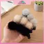 MYPANDA Thời Trang Chồn Tóc Chuối Dọc Lông Tơ Thu Đông Ba Đầu Kẹp Tóc Đuôi Ngựa Kẹp Tóc Mũ Phụ Kiện.
