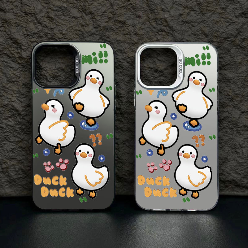 Vịt IMD Ốp Điện Thoại Cho iPhone 17 16 15 14 13 12 11 Pro Max Plus X Xr Xs Max 7 8 Plus Ốp Điện Thoại