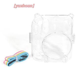 [yuzhoun] 1 Hộp đựng máy ảnh pha lê sáng bóng cho Instax Mini 12 Túi đựng long lanh trong suốt có dây đeo cho Instax Mini 12
