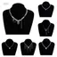 PNPIA- Mới Y2K Trái Tim Đính Hạt Nelace Nữ Boho Nối Xương Đòn Dây Xích Choker Trang Sức Thời Trang Tinh Tế