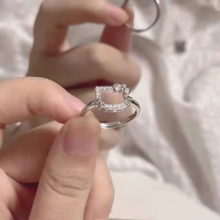 Nhẫn Mèo KT Hoạt Hình, Nhẫn Đơn Giản Tặng Bạn Gái, Quà Tặng MPUB