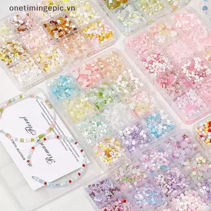 VFZ 12 / 24 Lưới Siêu Hỗn Hợp Màu Thủy Tinh Hạt Cơm Bộ Hạt Rời Handmade DIY Vòng Tay Nelace Đính Hạt Chất Liệu Phụ Kiện Trang Sức OTE