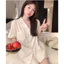 BỘ PYJAMA ĐŨI THÔ PHỐI REN TRẮNG 5025