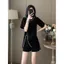 Mùa hè 2026 Quần Short ngắn tay đính cườm thời trang phong cách mới Bộ đồ hai mảnh Bộ đồ thể thao thông thường cao cấp dành cho nữ