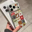 Ốp lưng iPhone Họa tiết da mạ Họa tiết hình bánh quy iPhone 17 16 15 14 13 12 11 Pro Max Plus Max