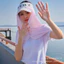 Kem Chống Nắng Nón Rèm Nữ Mùa Hè Mỏng Bảo Vệ Cổ Cổ Bảo Vệ Tia Cực Tím Băng Lụa Chống Nắng Dụng Cụ Tiện Dụng Dài Khăn Choàng Mặt nạ26061502