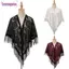 BORAGETE Buổi tối Prom Cape Cosplay Áo choàng vải tuyn Khăn choàng quấn đám cưới Khăn choàng cô dâu