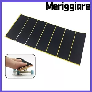 MERIGGIARE 1 / 10 Chiếc Băng Cầm Ngón Tay, Miếng Dán Sàn Tay Cầm Xốp Tự Dính, Miếng Dán Chống Trơn Trượt 110x38mm Đen Uncut