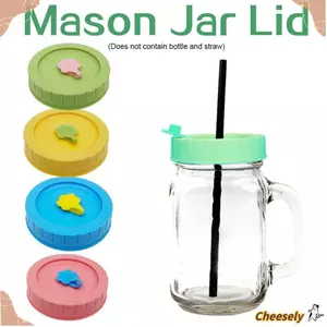 GIÁ RẺ 1 / 4 Cái Mason Jar Nắp Bảo Quản Thực Phẩm Chống Rò Rỉ Mũ Lọ Dễ Thương