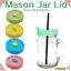 GIÁ RẺ 1 / 4 Cái Mason Jar Nắp Bảo Quản Thực Phẩm Chống Rò Rỉ Mũ Lọ Dễ Thương