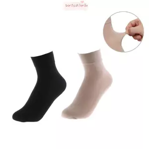 Tất miệng rộng ITRUMPET, 1 / 5 Đôi Tất Nylon Thoải Mái Mắt Cá Chân, Tất Công Sở Màu Trơn Ấm Áp Thời Trang Nam Nữ