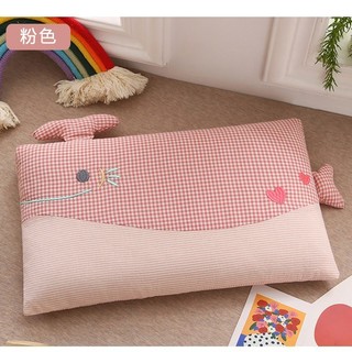 Mới Kiều Mạch Gối Cotton Cá Voi Nhỏ Táo Thêu Trẻ Em Kiều Mạch Vỏ Học Sinh Gối Mẫu Giáo Gối LE95