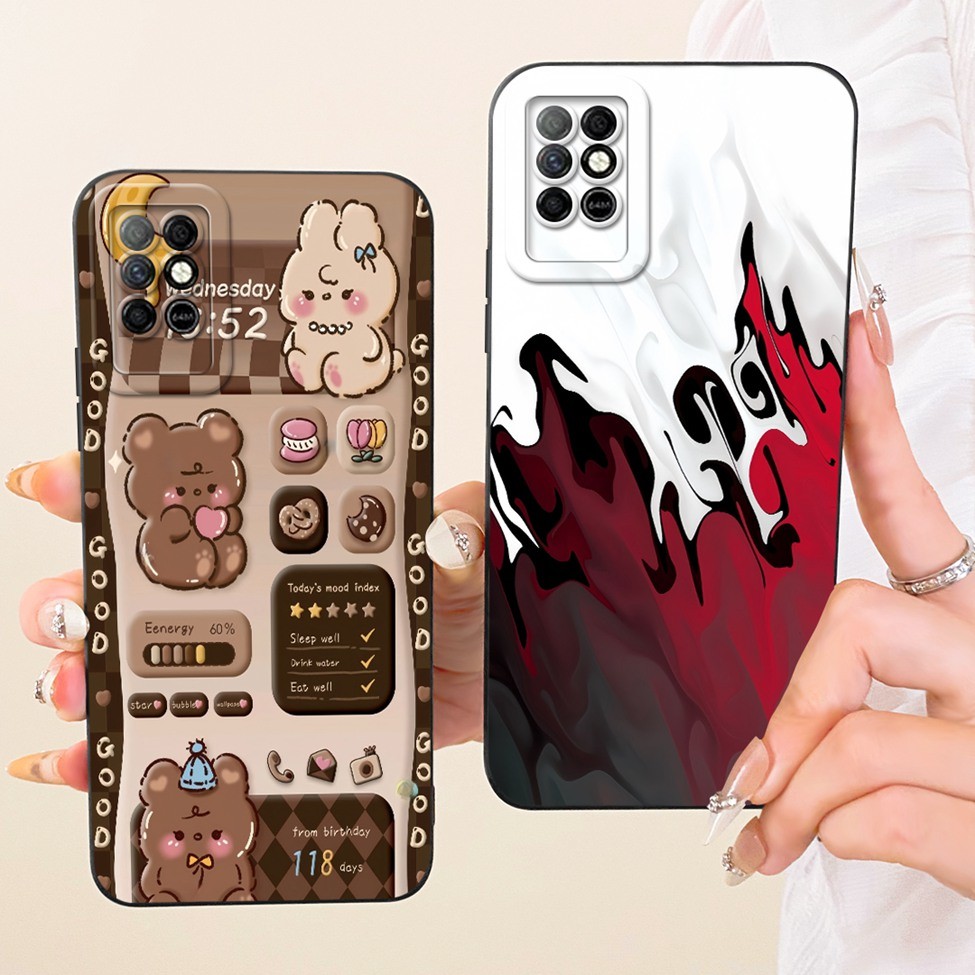 Dành Cho Infinix Note8 X692 Dành Cho Infinix Note 8 Vỏ Mèo Dễ Thương Sang Trọng Thời Trang Tình Yêu Ngộ nghĩnh Sơn Vỏ Silicon Chống Sốc