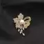 LUImo Sang Trọng Kim Cương Giả Hoa Ngọc Trai Thổ Cẩm Nữ Lấp Lánh Zircon Nơ Trâm Cài Khăn Quàng Áo Phù Hợp Với Phụ Kiện Trang Sức SBS