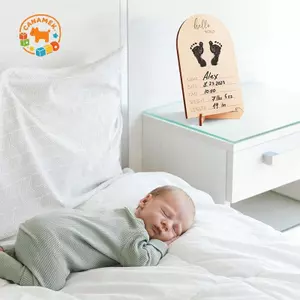 CANAMEK 1 Bộ Các Bà Mẹ Mong Đợi Thông Báo Mang Thai Hoặc Bé Sinh Vật Trang Trí Khung Ảnh Siêu Âm Bằng Gỗ CSF