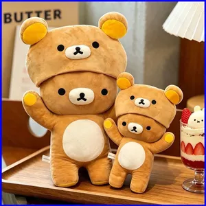 Rilakkuma Plushie Stack Hat Gấu Sang Trọng Búp Bê Đồ Chơi Nhồi Bông Dễ Thương Jackson Yee Cùng Thiết Kế Gối