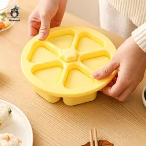 Khuôn Sushi Tam Giác Khoang 6 Trong 1 Máy Làm Bánh Cơm Máy Làm Sushi Khôngsti Dụng Cụ Nhà Bếp Hộp Bento Đồ Dùng Bữa Ăn Cho Rong Biển Cilantro Cơm Bóng Mới