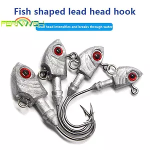 Móc đầu chì loại cá 7G / 10G / 14G / 20G Mô phỏng câu cá biển Mồi mềm có móc Phụ kiện câu cá [MỚI]