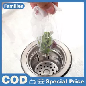30 Cái / Pa 100 Cái / pa Bồn Rửa Lỗ Thoát Nước Thùng Rác Lọc Lưới Túi Đựng Rác Dùng Một Lần