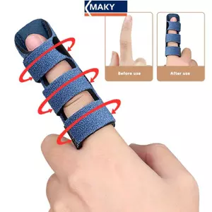 MAKY 1 Nẹp ngón tay kích hoạt, Hỗ trợ nẹp với 3 đai cố định có thể điều chỉnh, Máy duỗi ngón tay cho giữa / Nhẫn / Chỉ mục / Pinky / Ngón tay cái, VN