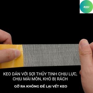 Băng Keo 2 Mặt 5cm x 10m Siêu Dính Lưới Sợi Thủy Tinh Dán Thảm Trải Sàn Chắc Chắn - Kho Sỉ Gia Dụng Alulu