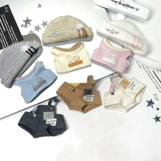 10cm Quần Áo Trẻ Em Dễ Thương Quần Áo Phù Hợp Với Cơ Thể Thường Sao Biển Cơ Thể Cotton Quần Áo Bé Búp Bê Bầu Trời Áo Vest Thay Thế Gói