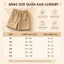 Quần Short Cho Bé Quần Kaki Bé Trai, Bé Gái Lưng Thun Chất Kaki Mềm Mịn LUXURY Nuggap