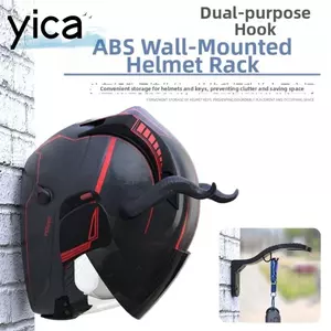 YICA 5 Chiếc Mũ Bảo Hiểm Móc Giá, Tiết Kiệm Không Gian ABS Mũ Bảo Hiểm Hiển Thị Móc Treo, Bền Treo Tường Đen Mũ Bảo Hiểm Bảo Quản Giá Đỡ Sử Dụng Tại Nhà