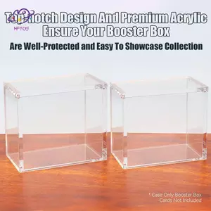 HFTOY Booster Box Acrylic Case Protector 8mm + 4mm Thi Clear Acrylic 5mm Đóng từ tính Dễ dàng nạp hàng đầu ~