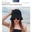 MAKY Buet Mũ Xuân Hè Rỗng Dệt Kim Mũ Màu Trơn Sunhat Người Cá Mũ Thường Ngày Có Thể Gập Lại Mũ Đi Biển VN
