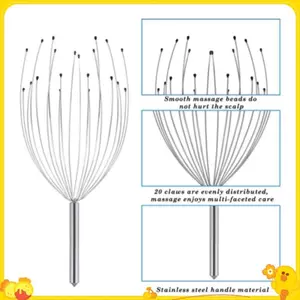 Máy Mát Xa Da Đầu Với 20 Móng Vuốt Đầu Massage Scratcher Để Thư Giãn Sâu